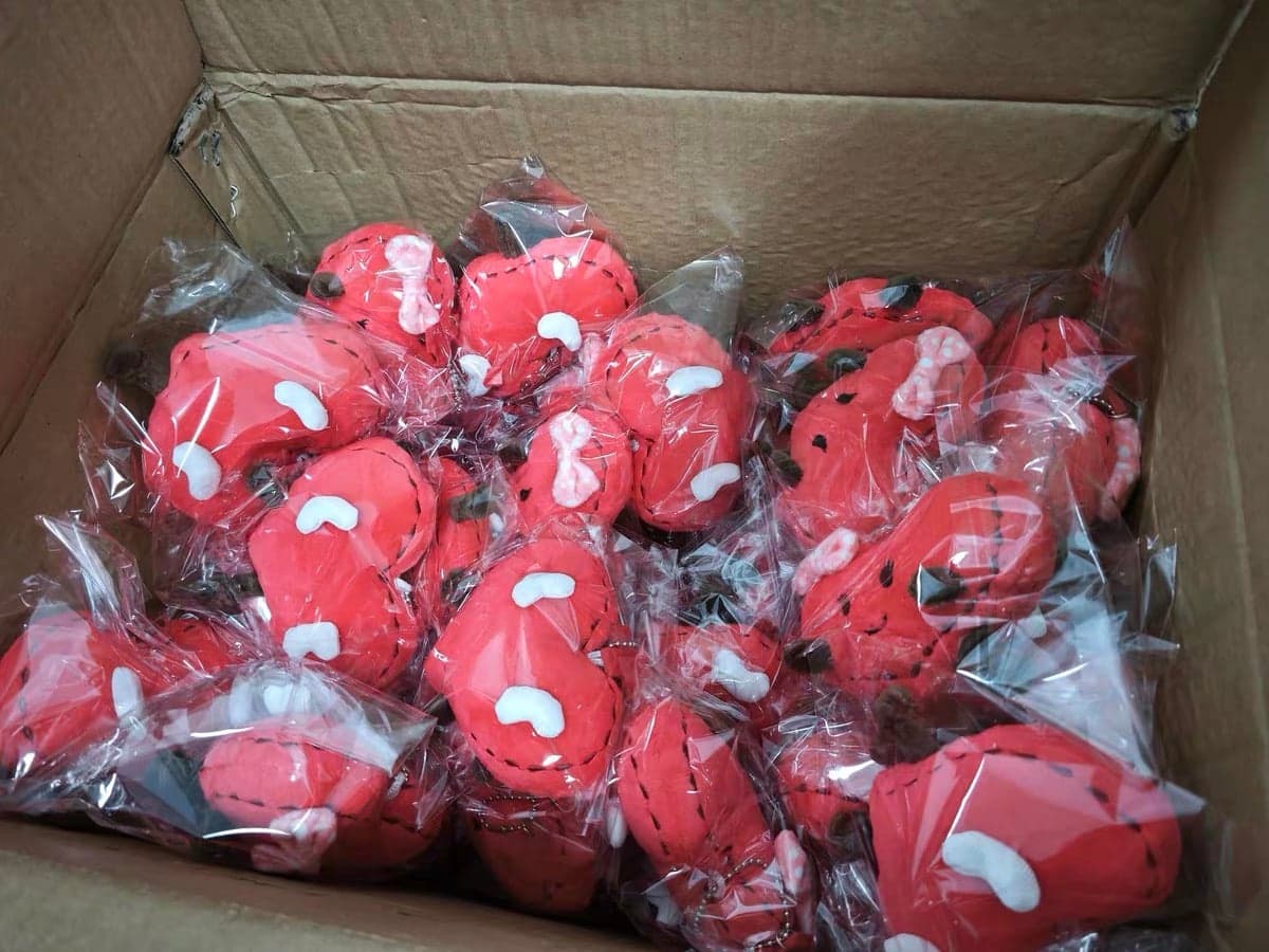 Quality control inspection of bulk plush toys