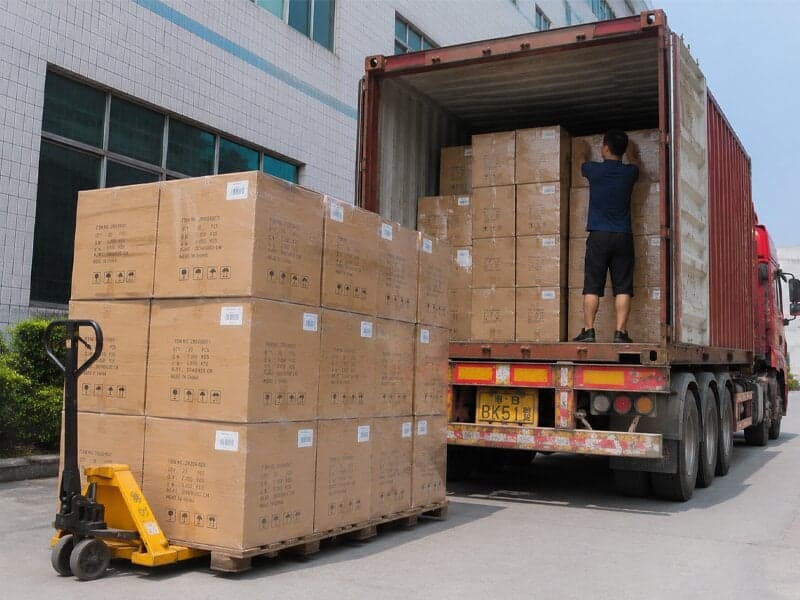 Step 06: Delivery — On-time worldwide shipping by sea or air freight